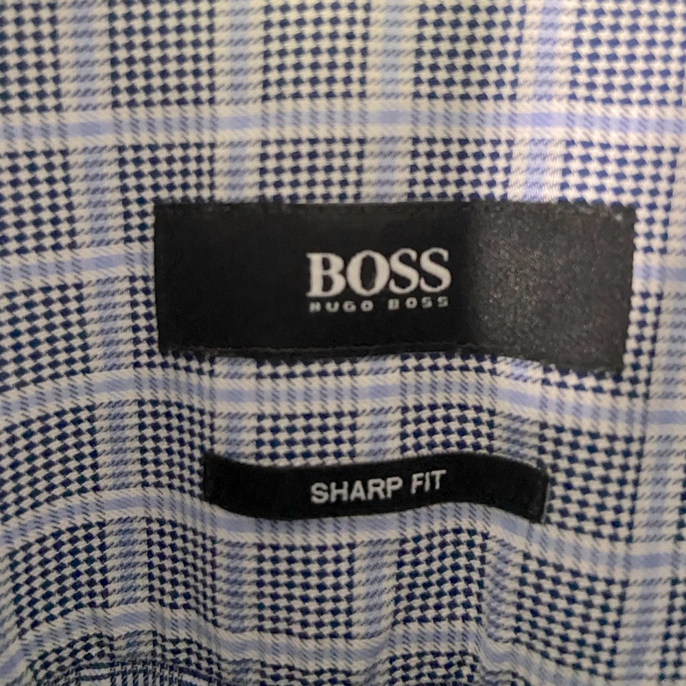 HUGO BOSS Boss Dress Shirt 16.5 Sharp Fit - Picture 7 of 9